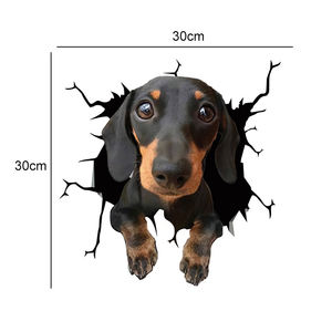 Calcomanías <span class=keywords><strong>de</strong></span> grietas 3D <span class=keywords><strong>para</strong></span> ventana <span class=keywords><strong>de</strong></span> coche, pegatinas estáticas divertidas y realistas <span class=keywords><strong>para</strong></span> el borde del perro, la <span class=keywords><strong>nevera</strong></span> y la puerta <span class=keywords><strong>de</strong></span> cristal - Product Image 4