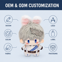 Peluche Mascotte Personnalisée en Gros 10cm OEM ODM Cadeau de Marque Personnalisé avec Logo Emballage Personnalisé MOQ 40 Jouets en Peluche