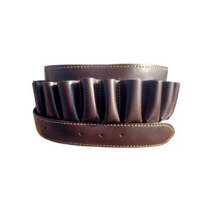 Cinturón de Cartuchos de Cuero Hecho a Mano con Sistema MOLLE para Cazadores |   Cinturón de Caza Marrón Personalizado con 8 Características de Seguridad - Product Image 2