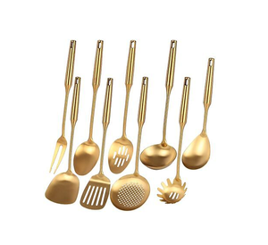 Ensemble de cuisine en laiton personnalisation approvisionnement ustensiles de cuisine fabricant cuillère de cuisson en gros meilleur concepteur - Product Image 5