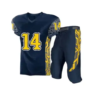 Fabbrica diretta all'ingrosso produttore personalizzato di Football americano maglia uniforme sublimazione Designer personalizzato uomini e donne