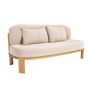 Sofás de jardín al aire libre Sofá de dos asientos Muebles de patio de madera-Estiyan - Product Image 2