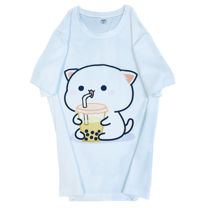 Camisetas de alta calidad para hombres y mujeres, logotipo personalizado, manga corta, ajuste holgado, estampado ecológico para verano, estilo Formal al por mayor - Product Image 2