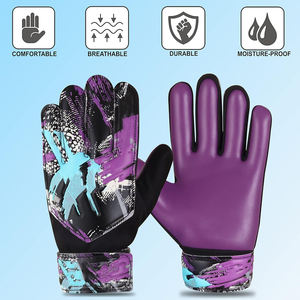 Gants de gardien de but en latex de haute qualité, imperméables, avec sangle de poignet réglable, design épaissi pour l'entraînement des adultes - Product Image 2