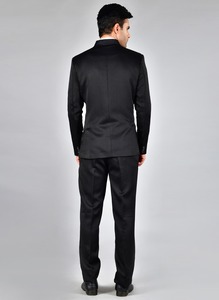 ชุดสูทผู้ชายสีดำคุณภาพพรีเมียมแบบ 2 ชิ้น สำหรับงานเลี้ยงองค์กรและงานแต่งงาน มีจำหน่ายในราคาส่งออกจากอินเดีย - Product Image 2