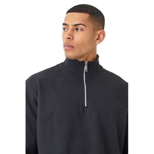 Sudaderas de Hombre al por Mayor con Cuello de Media Cremallera Personalizado, Ajuste Personalizado, Transpirables, de Manga Larga, Estilo Urbano, de Alto Gramaje 240 GSM - Product Image 6