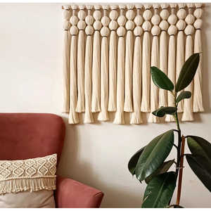 SANSEVIERIA Tapiz de Pared Grande de Macramé, Arte Texturizado de Cuerda Tejida a Mano para Interiores Bohemios Modernos, Decoración de Pared para Boho Moderno - Product Image 2
