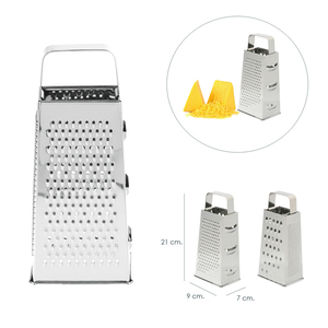 Grattugia a 4 lati in acciaio inox 21 cm. - Product Image 3