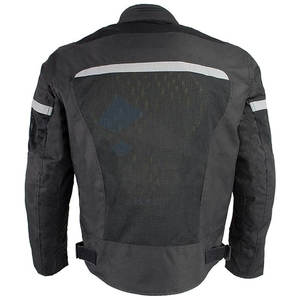 Chaqueta de Motociclista Negra Blindada para Hombre, Diseño de Malla Transpirable, Protección para Todo Clima, Equipo de Carretera para Motocicleta, Malla Protectora Negra - Product Image 2