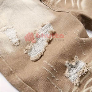 Nuevos pantalones vaqueros de algodón de verano a la moda, diseño de botones, ropa informal cómoda, patrón sólido, impresión Digital, 100% algodón - Product Image 5