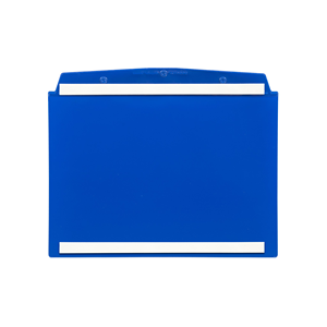 Taschina autoadesiva con 2 strisce adesive DIN A5 orizzontale, Blu, 10 pz. / Confezione.- 2SDSK/5110-03 - Product Image 1
