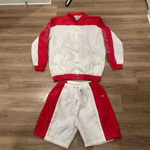 Conjunto Deportivo Personalizado de 2 Piezas para Hombre, Chaqueta Cortavientos de Poliéster Satinado Transpirable Talla Grande, Estilo Urbano de Verano - Product Image 5