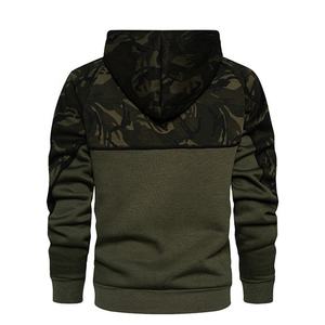 Wholesale Custom Made Mens Camouflage Printed Pullover Clorblock Hoodies Hoose Casual Running Hooded <b>Fleece</b> <b>Sweatshirts</b> - Product Image 2