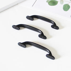 Manijas Modernas Contemporáneas de Plástico Negro Mate para Muebles de Cocina de Exterior, Tiradores Octagonales Duraderos para Puertas de Armario - Product Image 4