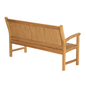 Bancs de patio en bois de qualité 150 cm banc de jardin durable pour meubles de parc extérieurs - Product Image 5