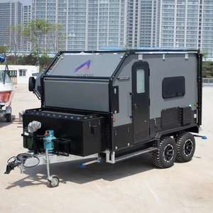 Remolque todoterreno de doble eje para caravana de calidad, literas triples, caravanas/caravana móvil de lujo para viajes en casa con inodoro - Product Image 6