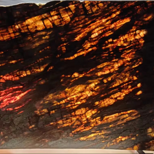 Finition extérieure polie par dalles translucides de quartzite d'arc-en-ciel de conception moderne pour des applications d'hôtel - Product Image 1