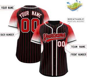 Maillot de baseball coupe personnalisée boutonné chemise de softball en maille à séchage rapide matériel de performance Pro broderie de lettres en sergé jeunesse américaine - Product Image 6