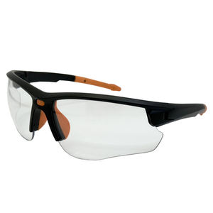 Lunettes de sécurité de travail à demi-cadre PS1015 avec logo personnalisé, anti-buée/anti-rayures, coussinets de nez souples, norme EN166 - Product Image 3