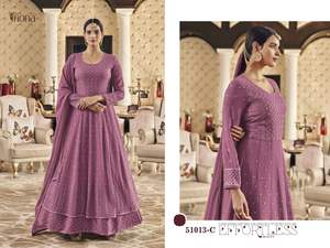 เรียกร้องสูงสุด Anarkali ผู้หญิงชุดสำหรับงานปาร์ตี้และชุดแต่งงานในราคาที่ดีที่สุดสำหรับการส่งออกจากอินเดียผลิต - Product Image 2