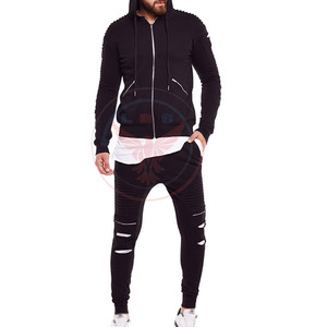 Nuevo Estilo de Chándales Casuales con Capucha para Hombre, Color Sólido, Transpirables, de Poliéster/Algodón, en Grandes Cantidades - Product Image 4