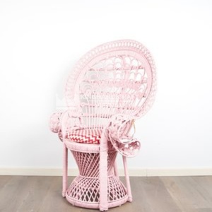 เก้าอี้พับได้ลายนกยูงหวายสำหรับเด็กเก้าอี้ทรงสูงสำหรับใช้ในบ้านและงานปาร์ตี้ขายดีในสหรัฐอเมริกา - Product Image 2