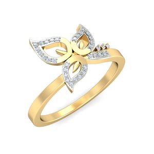 Ishi Diamonds Petal Perfection Bague en or 18 carats avec diamant de laboratoire - Product Image 1
