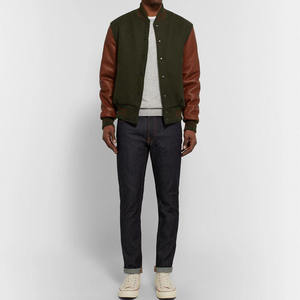 ODM Stanford University Varsity Jacket Manga larga con puños acanalados Letterman College Jacket con tela de lana 100% - Product Image 4