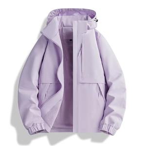 Veste softshell pour femme de haute qualité, imperméable, coupe-vent, chaude pour l'hiver, veste de sport d'extérieur, fermeture éclair, respirante, grande taille - Product Image 5