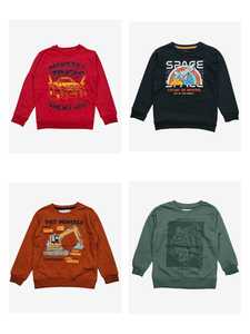 Camiseta de manga larga de gran tamaño deportiva con cuello redondeado para hombre, camiseta de manga larga de doble capa para niños - Product Image 3