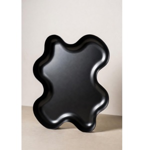 Bandeja Decorativa de Metal - Color Negro, para Bodas y Artesanía en Metal, Diseño Moderno, Ecológica, Ligera, de Alta Gama - Product Image 5