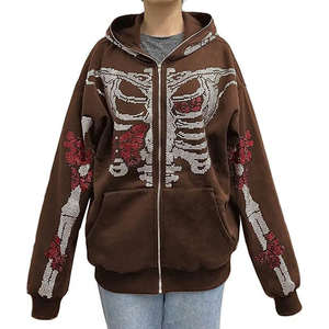 Sudadera con capucha duradera de diamantes de imitación con costuras fuertes, incluye chándal y opción de pantalón. - Product Image 2