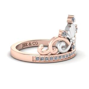 Anillo de compromiso estilo Ariel de plata 925 tono oro rosa diamante redondo hecho a mano moda de lujo para mujer a precio mayorista - Product Image 4