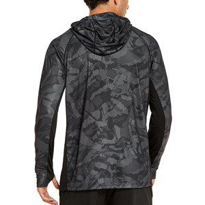 Personnalisé UPF 50 + Rash Guard Hommes 95% Polyester 5% Spandex Cool Best Fishing Chemise à manches longues à capuche - Product Image 4