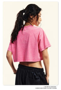 Camisetas de Verano Personalizadas para Mujer, Camisetas Holgadas de Manga Corta con Cuello Redondo, Camisetas Básicas Lisas, Camisetas Cortas para Mujer - Product Image 3