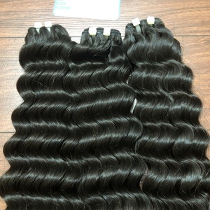 Paquetes de cabello de trama Onda profunda Rizado Super Doble dibujado 100% Remy Virgen Cabello humano Precio al por mayor - Product Image 2