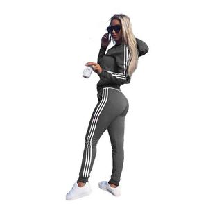 Vêtements pour femmes de qualité supérieure, ensemble de vêtements de sport avec logo personnalisé, ensemble de survêtements pour femmes, ensemble court et pantalon en coton, deux pièces, ensemble de survêtements - Product Image 4