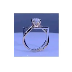 Anillo de diamante cultivado en laboratorio verificado por IGI más vendido para mujeres y hombres de proveedor indio a precio asequible