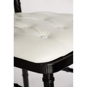 20 coussins de chaise en vinyle blanc pour événements et mariages, forme carrée unie, lot de 20 pièces pour usage domestique - Product Image 4