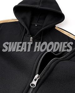 Men's Running <b>Tracksuit</b> Athletic Sports Casual Workout Full Zip Sweatsuit - Product Image 3