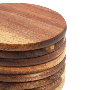 Posavasos de madera impermeable duradero personalizado de alta calidad, artículo decorativo de mesa de estilo rural, precio razonable para la India - Product Image 3
