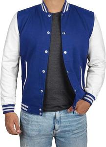 Nueva chaqueta de béisbol Letterman Varsity High School, bombardero de lana de invierno, piel de oveja, fabricación al por mayor personalizada, proveedor a granel - Product Image 3