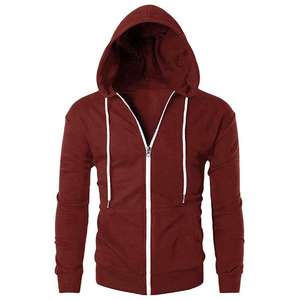 Sweat à capuche pour hommes en polaire 100% coton personnalisé pour hommes poids lourd éponge française Vintage délavé blanc fermeture éclair sweat à capuche zippé vente en gros - Product Image 6