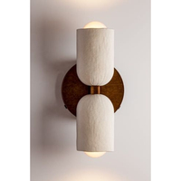 Lampes murales LED modernes et écologiques à intensité variable, design côtier, 12 pouces, décoration pour la maison, la chambre à coucher, le salon, en métal laiton