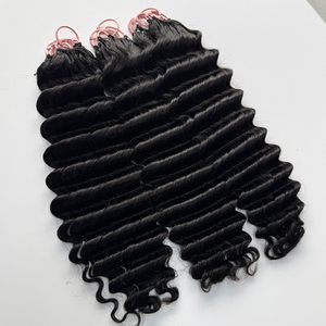 Extensiones de Cabello Humano con Ondas Suaves y Profundas, Color Natural, Textura Rizada, para Estilos Boho - Product Image 6