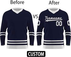 Le plus populaire concevez votre propre logo uniforme de hockey sur glace grande taille pour adulte - Product Image 6