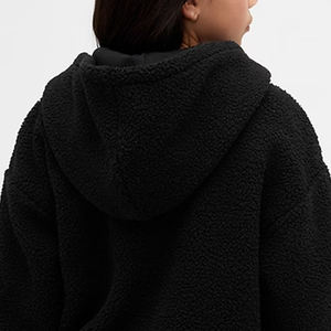 Sudadera con Capucha de Tela Sherpa para Niñas, Ultra Suave y Cálida, Esencial para el Invierno, con Manga Larga, Precio de Fábrica para Compradores al por Mayor, Diseño de Alta Calidad - Product Image 6
