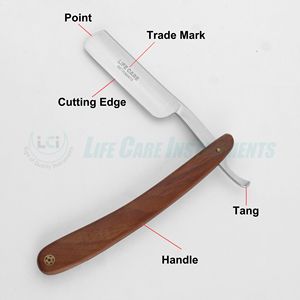Rasoir à lame droite en bois de qualité supérieure, rasoir de barbier pour usage professionnel et domestique, fabriqué par Life Care Instr - Product Image 5