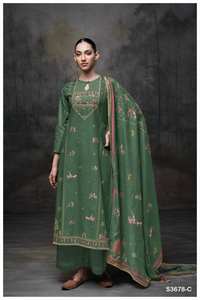 Algodón Premium Impreso Bordado Salwar Kameez Catálogo completo Ropa de fiesta Ropa India pakistaní disponible a precio mayorista - Product Image 3