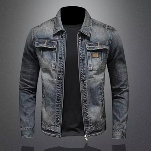 Nueva Llegada, Chaqueta Vaquera Holgada de Estilo Urbano, Fabricantes de Ropa Vaquera con Bordado Personalizado - Product Image 4